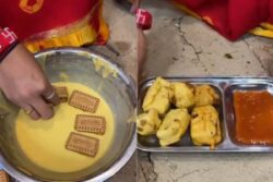 Parle-G Pakoda Filled With Spiced Potatoes Will Make You Hate Biscuits Forever. Watch Viral Video