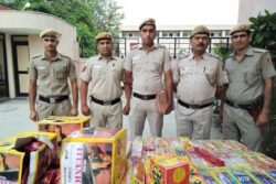 'Posing Like it's a Bomb': Viral Pic of Delhi Police With Seized Firecrackers 'Cracks' Up Internet