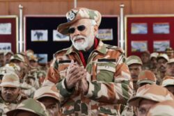 India Safe as Long as Its Brave Soldiers Stand Guard at Borders: Modi to Security Forces on Diwali