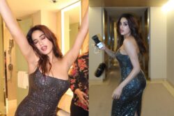 Janhvi Kapoor Ups The Ante In A Strapless Shimmery Bodycon Dress, See Pics