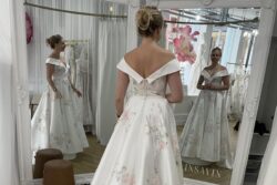 iPhone Camera Glitch Creates Optical Illusion In Wedding Dress Photo