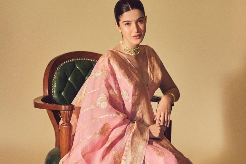 Shanaya Kapoor Exuded Regal Vibes With Blush Pink Lehenga On Dhanteras This Year, See Pics