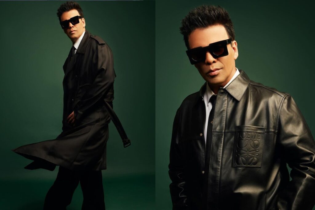 Karan Johar Gives The Classic Black Tuxedo Suit A Retro Spin And How, See Pics