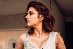 Actress Shraddha Das Is Elegance Personified In White Chiffon Saree