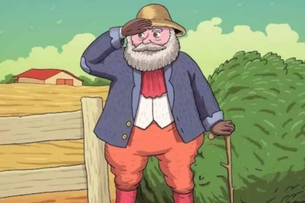 Find The Old Man's Lost Wife In This Image In 5 Seconds