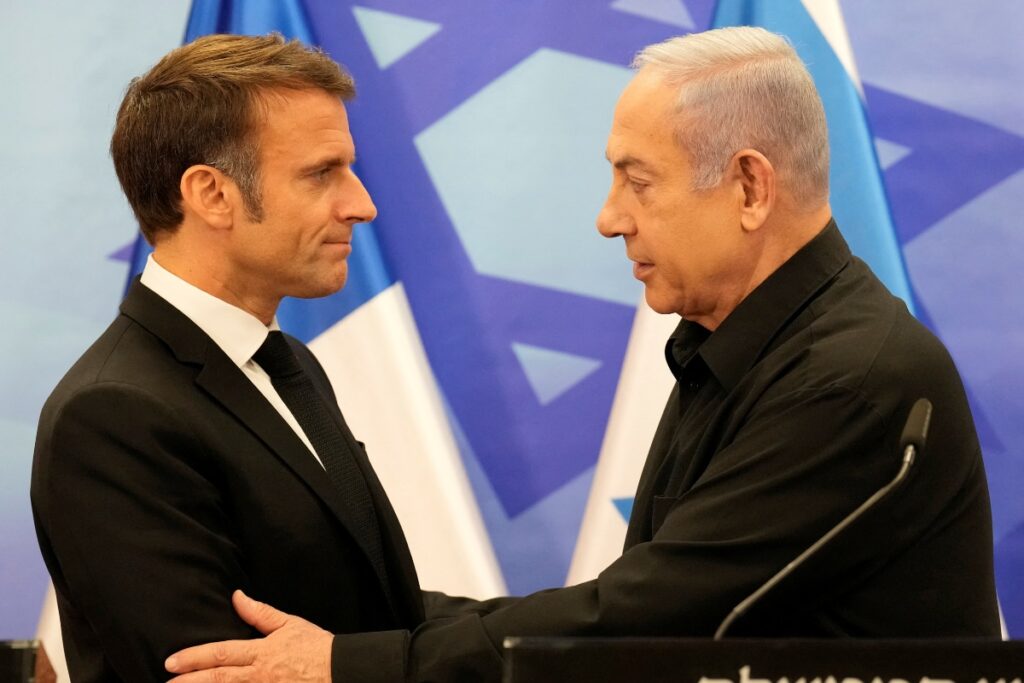 France's Macron Tells Israeli PM Netanyahu About 'Too Many Civilian Losses' in Gaza