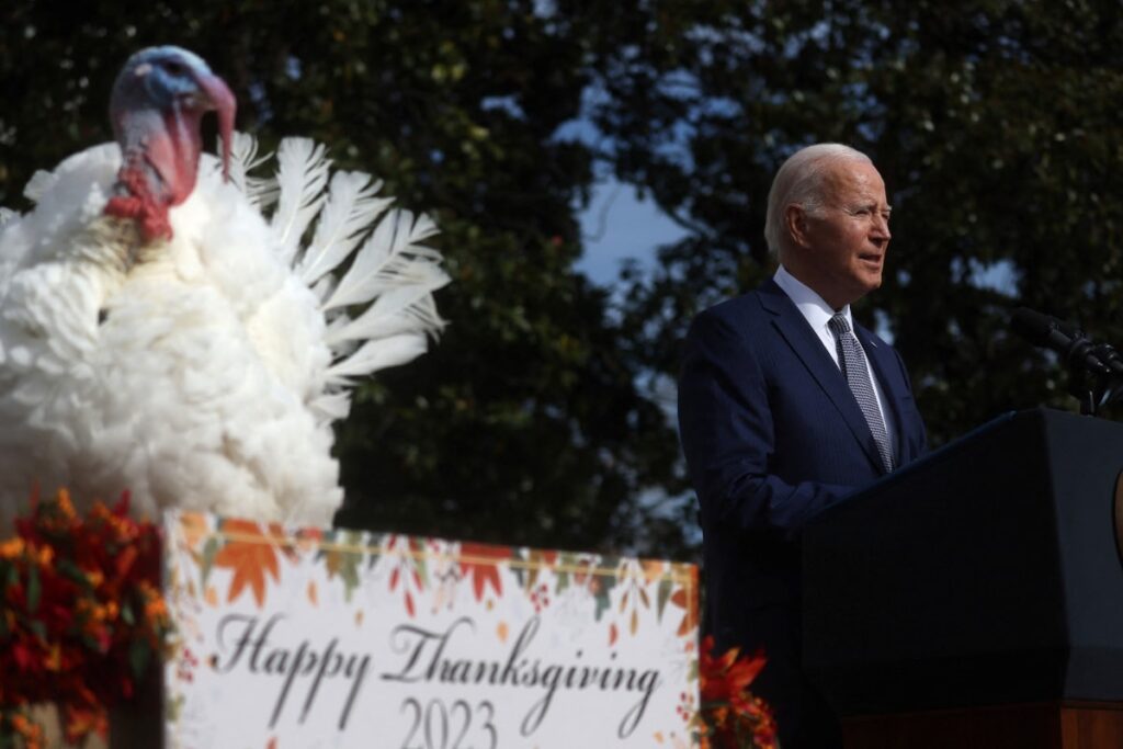 Biden, 81, Mixes Up Taylor Swift and 'Britney' at White House Thanksgiving Event