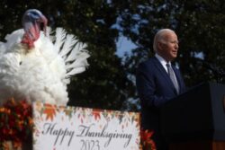 Biden, 81, Mixes Up Taylor Swift and 'Britney' at White House Thanksgiving Event