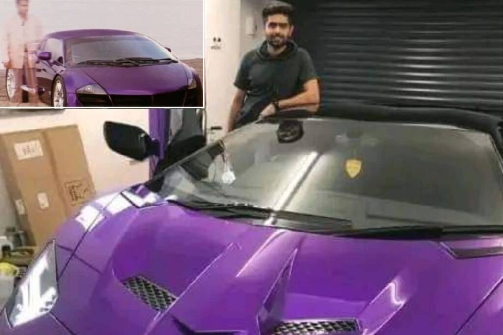 Babar Azam's Purple Lamborghini is Reminding Everyone of Ajay Devgn's Magical 'Taarzan' Car
