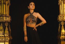 Priya Prakash Varrier Exudes Regal Elegance In Black Indo-Western Outfit