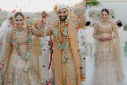 K3G Actress Malvika Raaj Gets Married; Adorns Lehenga Designed by Husband Pranav Bagga