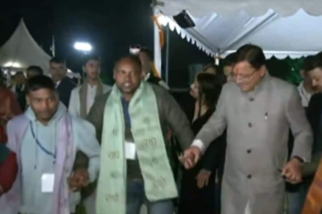 WATCH | Uttarakhand CM Dhami Dances With Families of Rescued Workers During 'Igas Bagwal' Celebrations