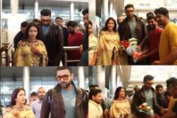 Varun Tej, Lavanya Tripathi Greeted With Flowers As They Make 1st Appearance After Wedding; Watch Video