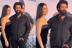 Vicky Kaushal, Katrina Kaif Twin in Black, Arrive in Style For Sam Bahadur Special Screening; Watch