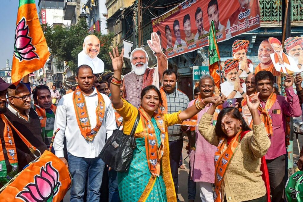 BJP Captures Hindi Heartland with Wins in MP, Chhattisgarh, Rajasthan; Congress Finds Southern Comfort in Telangana