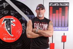 WATCH: Goldberg Comes Up With His Iconic Spear At An NFL Match