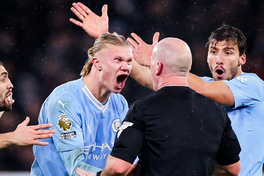 Erling Haaland Reacts To Viral Referee Rant Meme After Manchester City Game