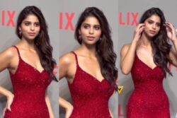 The Archies: Suhana Khan Looks Ethereal In A Sequin Red Gown At Film Screening, Video Goes Viral