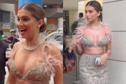 Sexy! Tara Sutaria Flaunts Ample Cleavage As She Slips Into A Sequin Lehenga-Choli, Watch Hot Video