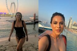 Sexy! Nia Sharma Turns Up The Heat In A Black Monokini As She Flaunts Her Curves; See Hot Photos