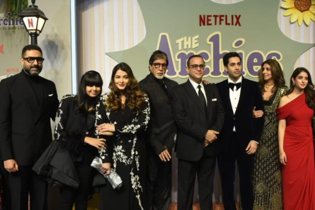 The Archies: Amitabh Bachchan And Family Turn Up At The Red Carpet To Cheer For Agastya; Pics