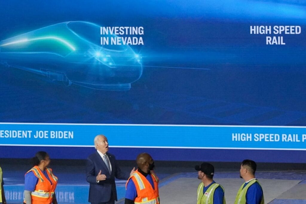 ‘Amtrak Joe’ Biden Unveils Plan for High-Speed Train Linking LA, Vegas, Year Before Elections