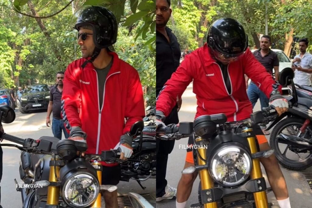 Kartik Aaryan Turns Head as he Gets Papped Riding Bike in The City, Fans React; Watch Viral Video