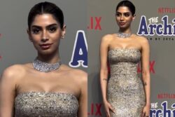 Khushi Kapoor Sizzles in Silver Sequin Gown, Walks The Red Carpet For Debut Film The Archies; Watch
