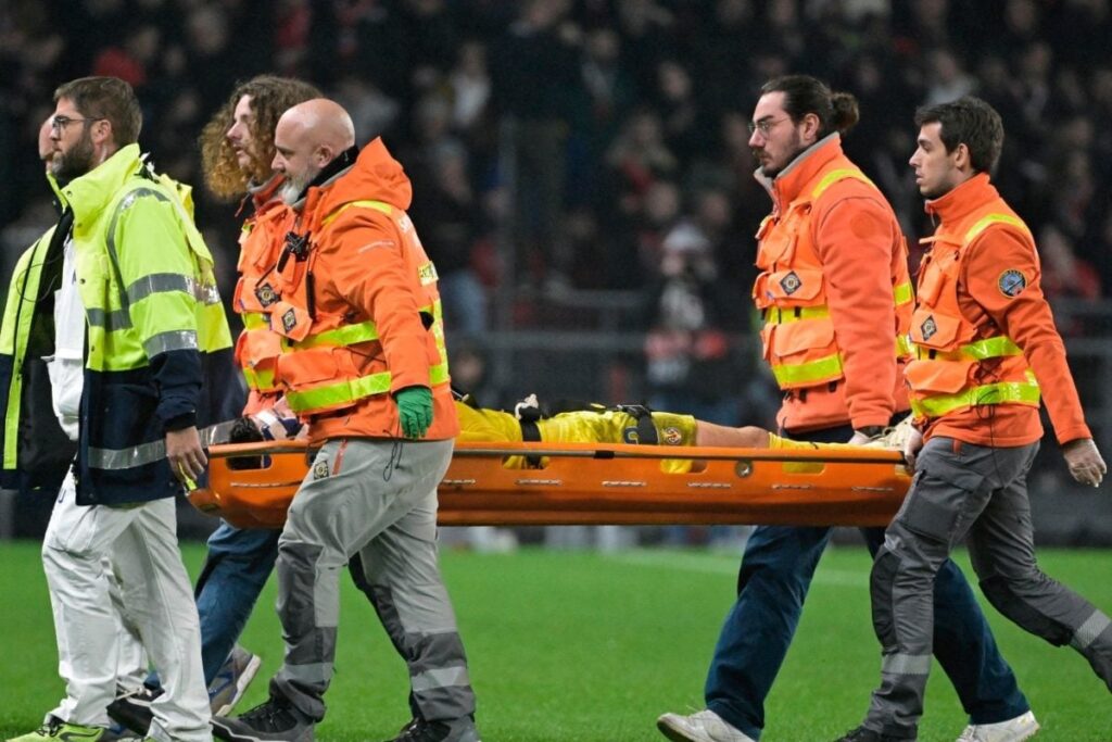 Matteo Gabbia Suffers a Horror Blow in Villareal’s Europa League Game Against Rennes