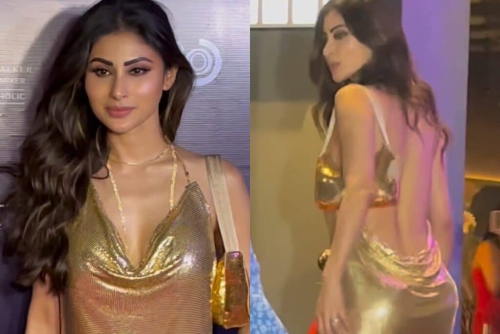 Sexy! Mouni Roy Sets The Internet On Fire In A Backless Golden Dress; Check Out Viral Video