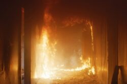 Fire Brings Down 2-Storey Building Housing Auto Parts Making Unit