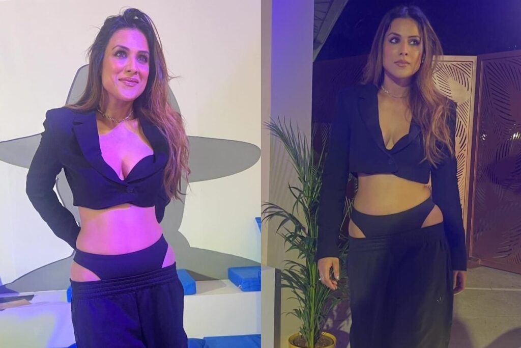 Sexy! Nia Sharma Flaunts Ample Cleavage In A Plunging Crop Vest; Photos Goes Viral