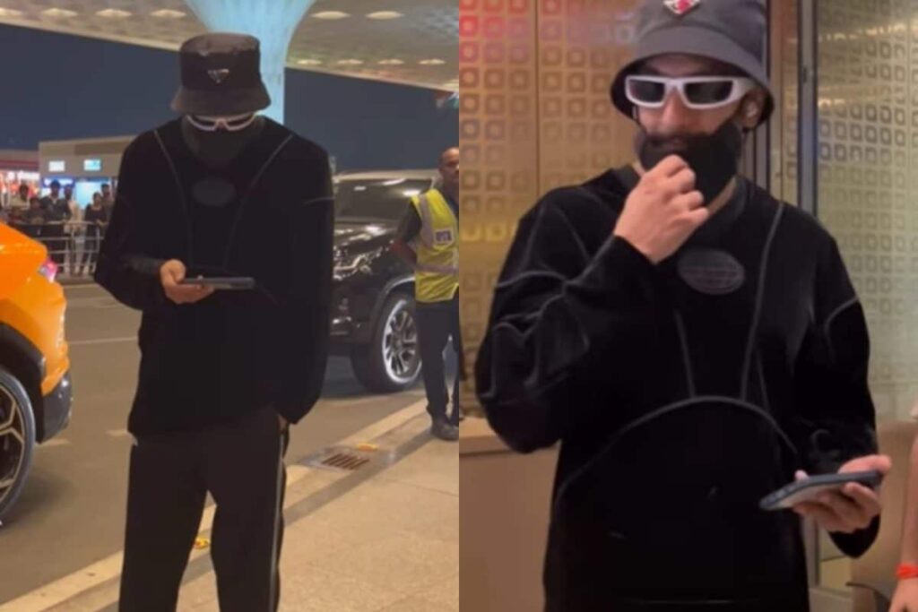 Ranveer Singh Stays Glued to Mobile as he Gets Papped at Mumbai Airport, Slays in Casual Outfit; VIDEO
