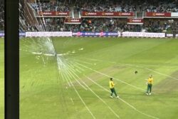 IND vs SA 2nd T20I: Rinku Singh Breaks Media Box Glass With a Massive Six - WATCH