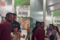 Saif Ali Khan Gets Mobbed by Fans For Selfie at Airport, Video Goes Viral; Watch