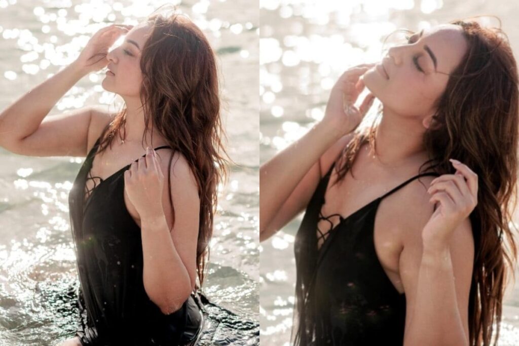 Sexy ! Sonakshi Sinha Flaunts Her Curves In Black Swimsuit; Hot Photos go Viral, See Here