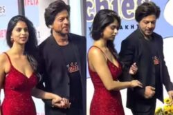 SRK Feels 'Like The King Of The World' As He Holds Suhana, Walks Her Down The Carpet For The Archies Premiere