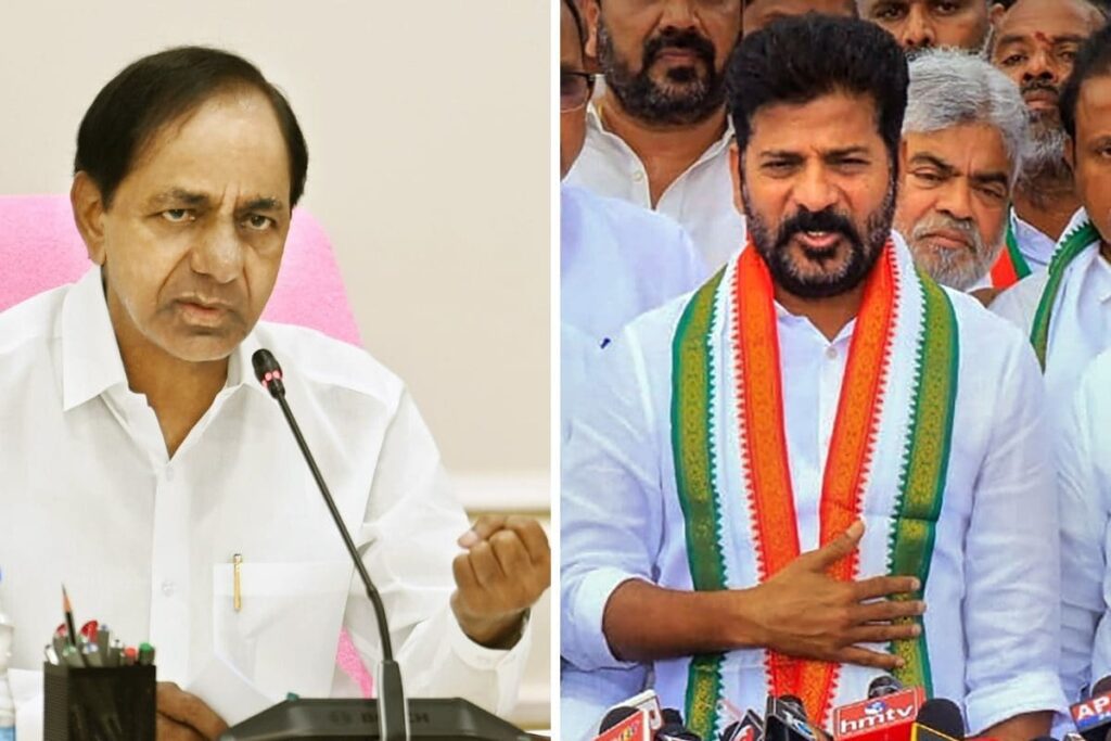 Telangana CM Revanth Reddy Calls on KCR at Hospital