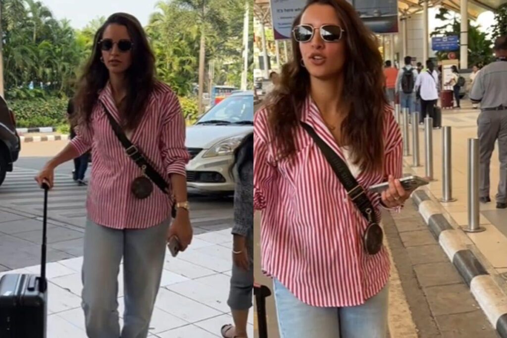 Tripti Dimri Amps up Airport Look in Chic Casual Wear, Fans Call Animal Star ‘National Crush’