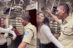 Mumbai Cop Booked After Video of Him Dancing With a Woman on Local Train Goes Viral