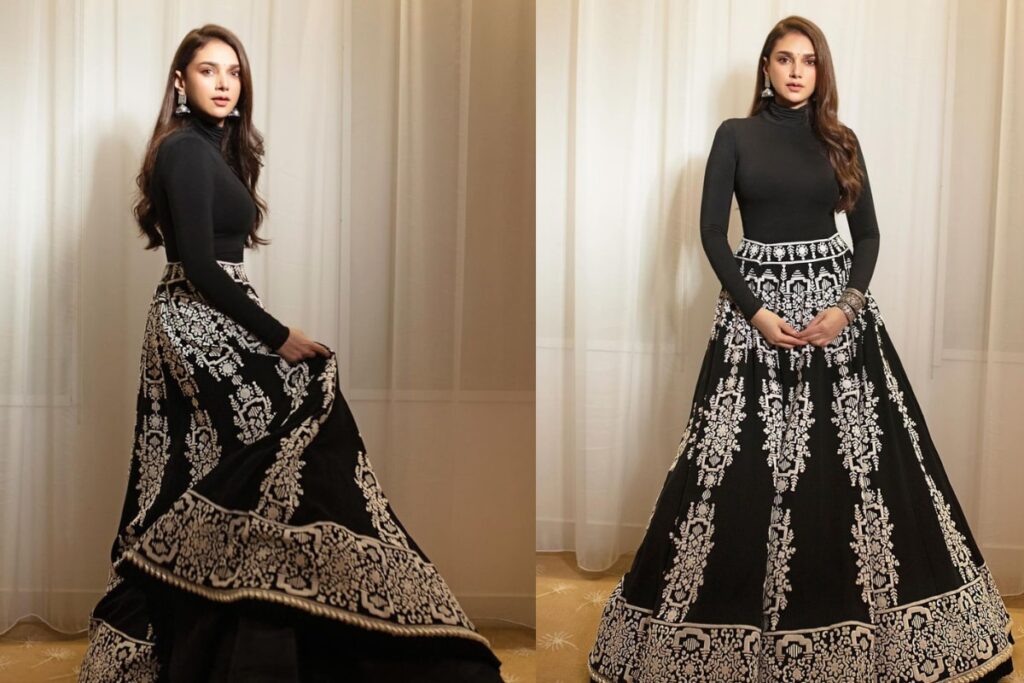 Aditi Rao Hydari Stuns In A Regal Manish Malhotra Ensemble At Arab Festival Awards, See Pics