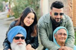 Shehnaaz Gill Captures Picture-Perfect Moment With Her Grandparents