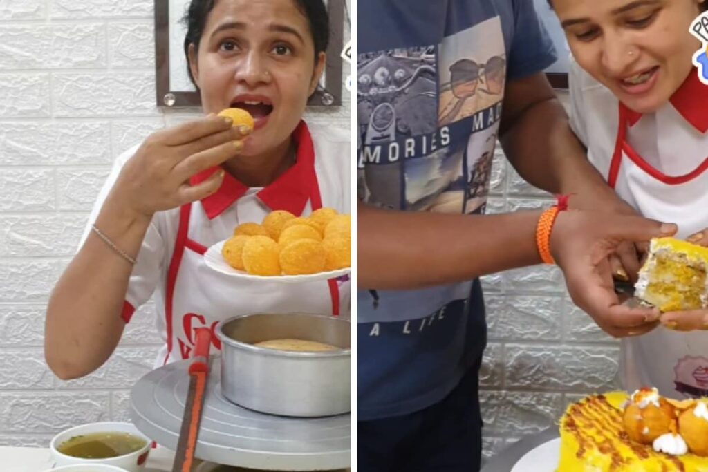 Move Over Dairy Milk Omelette And Oreo Pakora, Here Comes Pani Puri Cake