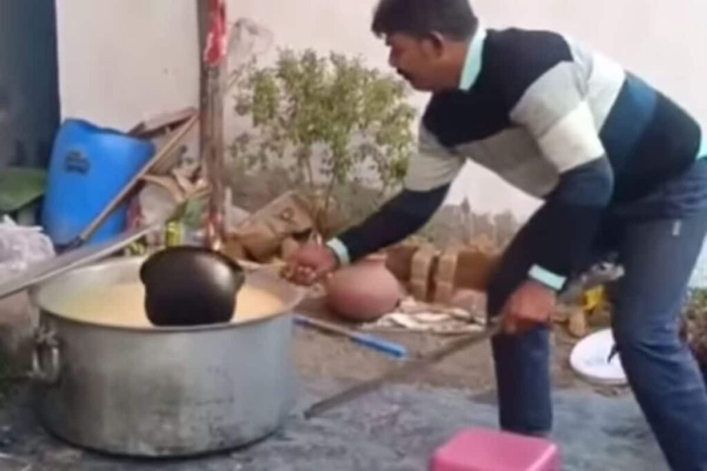 BRB, Busy Laughing At This Man's Cooking Trick Inside Tent