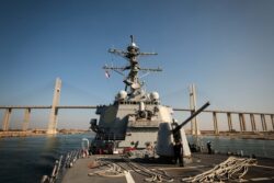 US Destroyer Downs 14 Drones in Red Sea Launched from Yemen as Houthi Attacks Continue