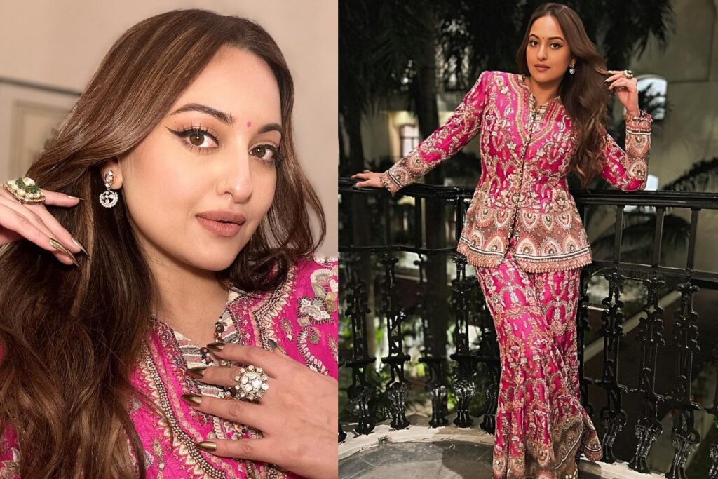 Sonakshi Sinha In Pink Ethnic Outfit Looks Oh-So-Gorgeous; Check Out Pictures