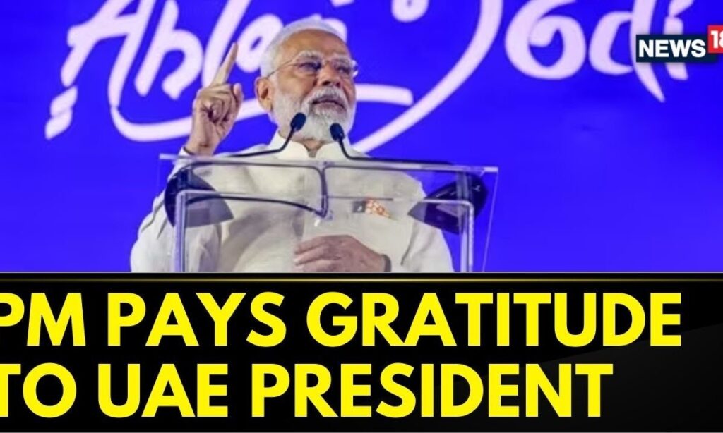 PM UAE Speech | From Speaking Few Sentences In Arabic To Express Gratitude To UAE President | News18