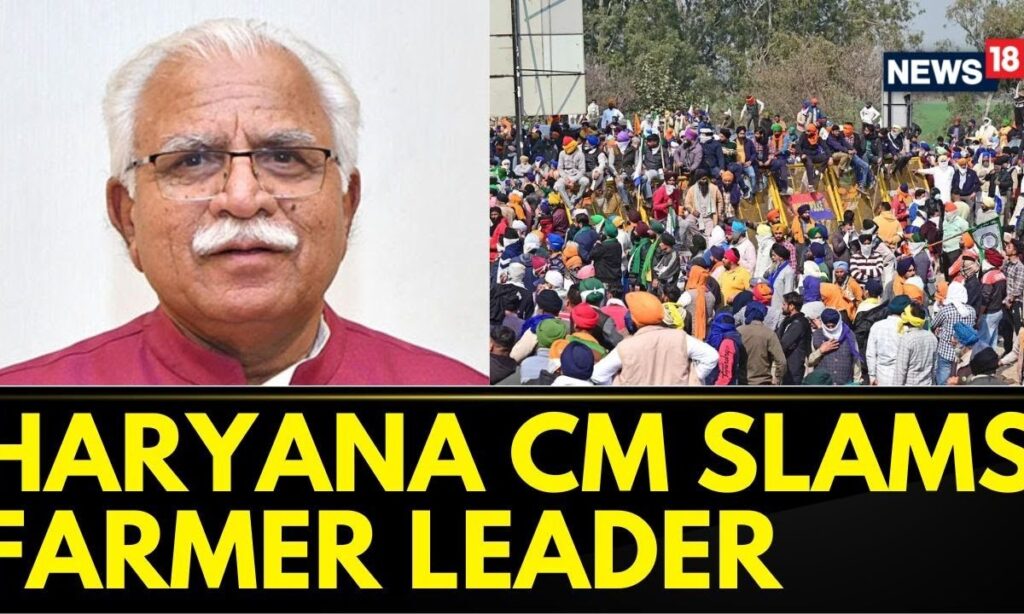 Farmers Protest 2024 | Haryana Chief Minister Manohar Lal Khattar Slams Farmer Leader | News18