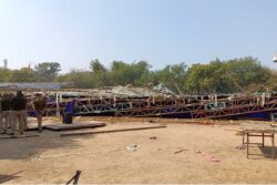 Delhi: At Least 8 Injured as Hanger Falls in Lawn of Jawahar Lal Nehru Stadium