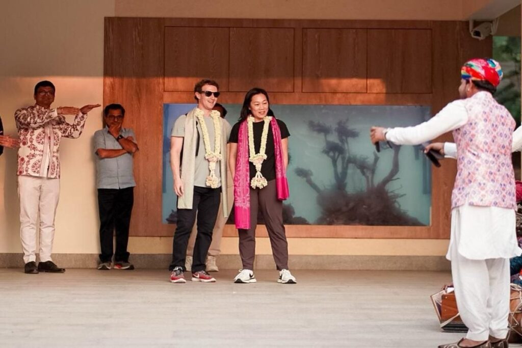 Meta CEO Mark Zuckerberg, Wife Priscilla Chan Reach Jamnagar for Anant Ambani-Radhika Merchant's Pre-wedding Festivities